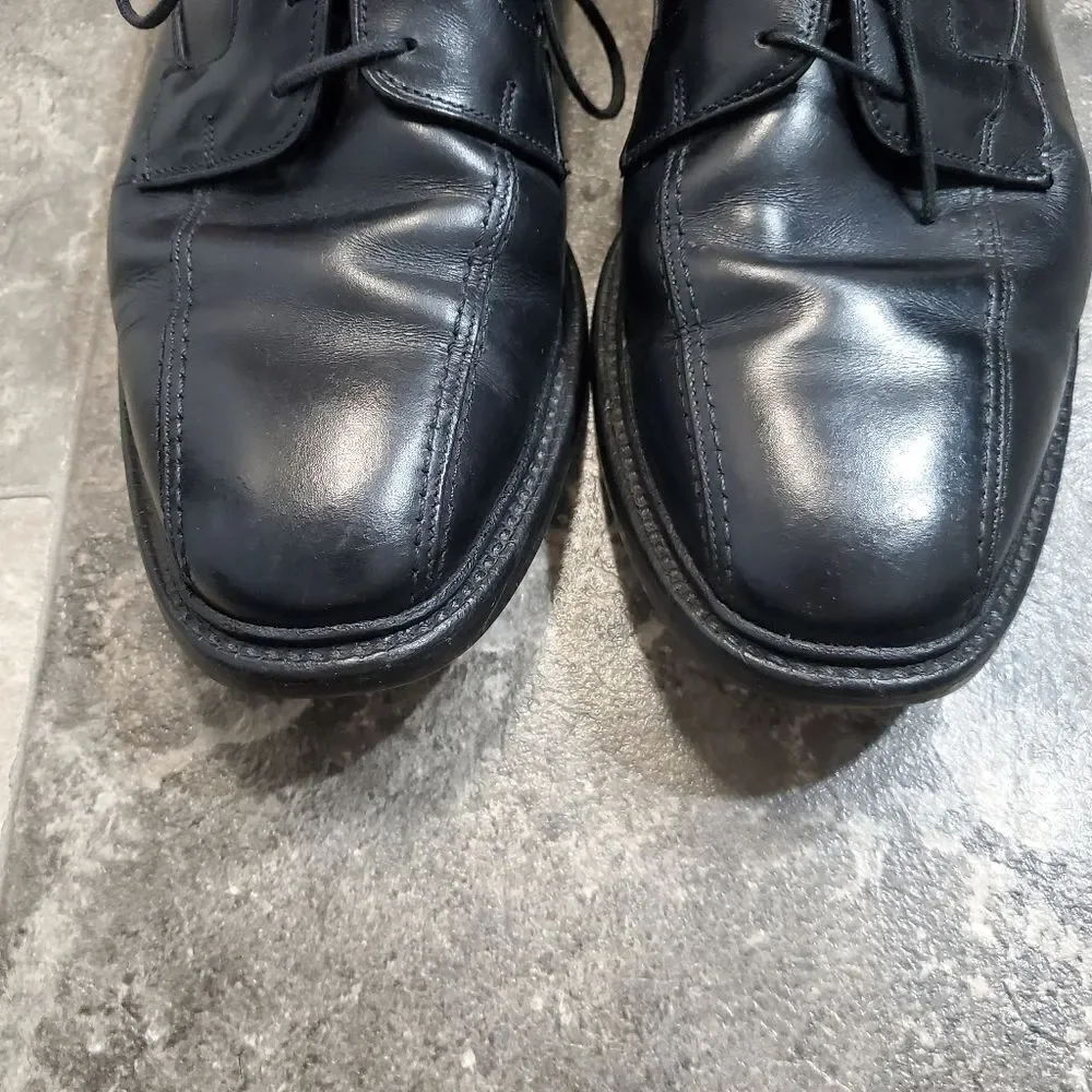 Allen Edmonds‎ Hillcrest Black Leather Bicycle Toe Derby Oxford Dress Shoe 11.5